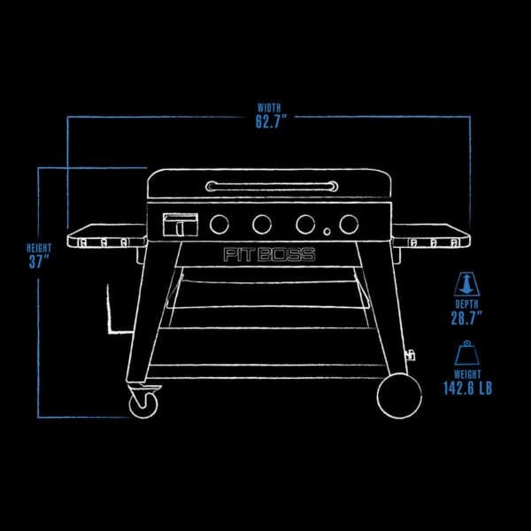 Pit Boss 4-Burner Ultimate Lift-Off Griddle - Image 3