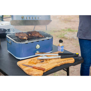 Pit Boss Pit Stop, Portable Charcoal Grill W/ Cover And Bag - Blue