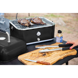 Pit Boss Pit Stop, Portable Charcoal Grill W/ Cover And Bag