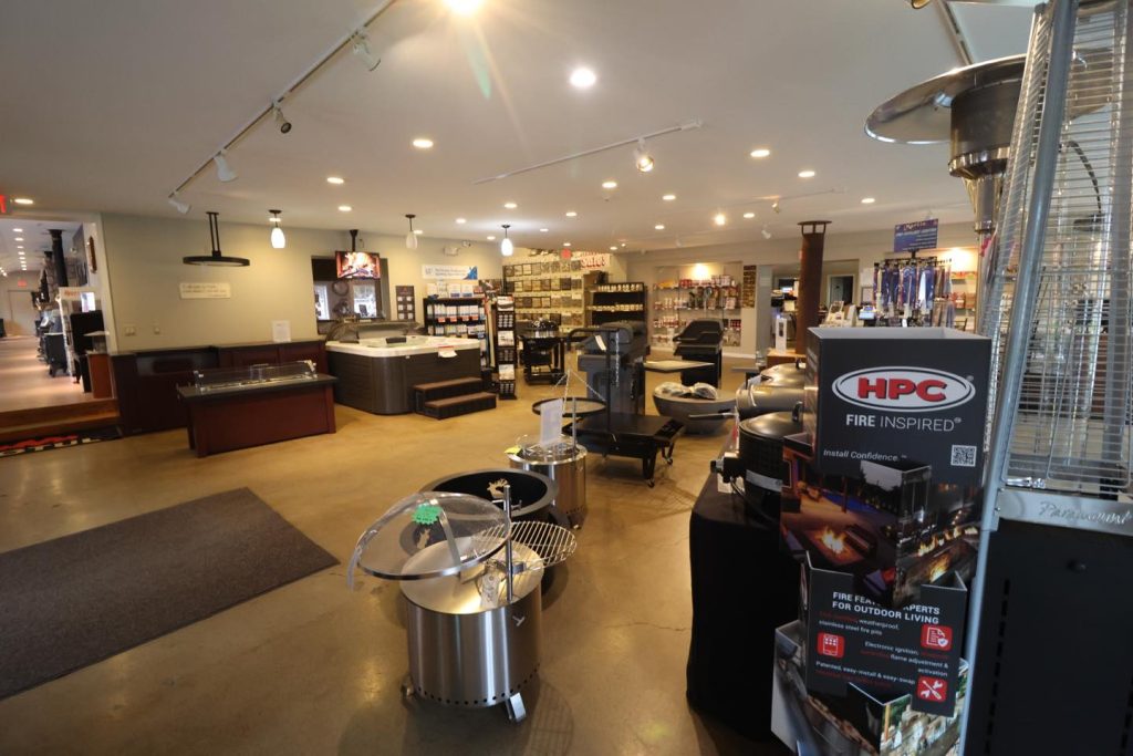 The image shows the inside of our front store room
